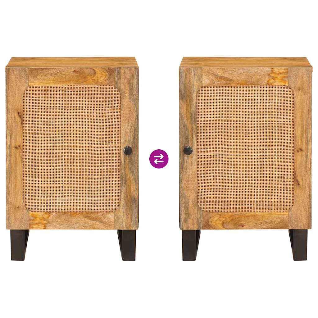 Badezimmerschrank Braun 38 x 33 x 58 cm Massivholz Mango