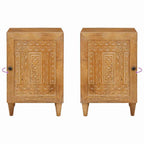 Badezimmerschrank Hellbraun 38 x 33 x 58 cm Holzwerkstoff