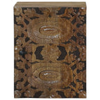 Badezimmer Hängeschrank mit Speicher Braun 38 x 33,5 x 48 cm