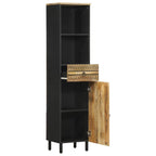 Badschrank 38x33,5x160 cm Massivholz Mango