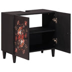Waschbeckenunterschrank mit Speicher Mehrfarbig 62 x 33 x 58 cm