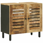 Waschbeckenunterschrank Braun und Schwarz 62 x 33 x 58 cm