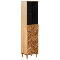 Badezimmerschrank Braun 38 x 33,5 x 160 cm Massivholz Mango