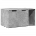 Katzenklo Betongrau 80x50x45 cm Holzwerkstoff