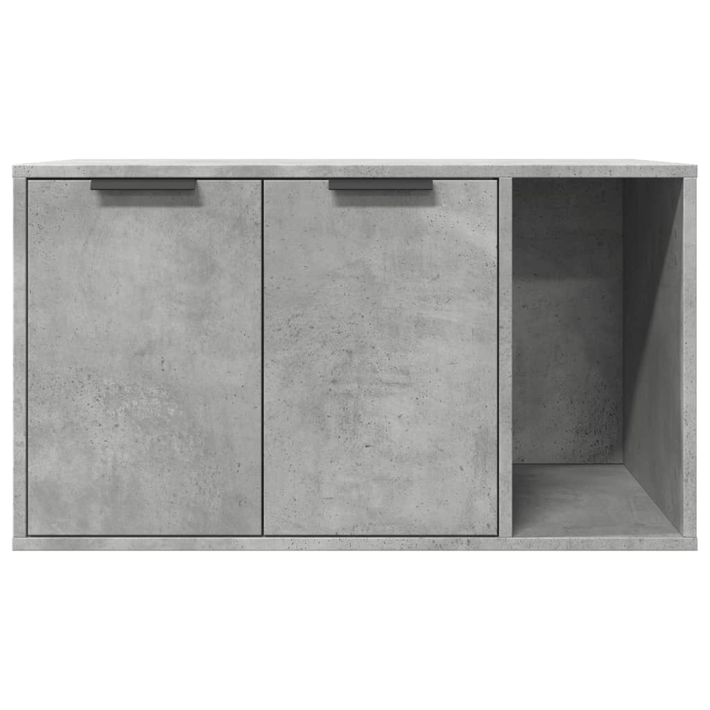Katzenklo Betongrau 80x50x45 cm Holzwerkstoff