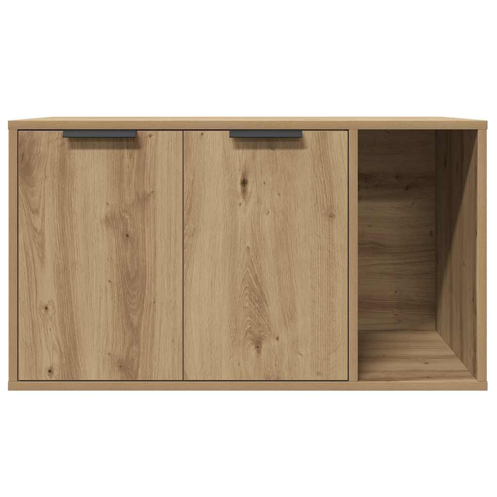 Katzenklo Artisan-Eiche 80x50x45 cm Holzwerkstoff
