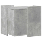 Katzenklo Betongrau 53x53x51 cm Holzwerkstoff