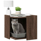 Katzenklo Eichen-Optik 53x53x51 cm Holzwerkstoff