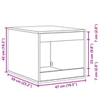 Katzenklo Altholz-Optik 47x59x42 cm Holzwerkstoff