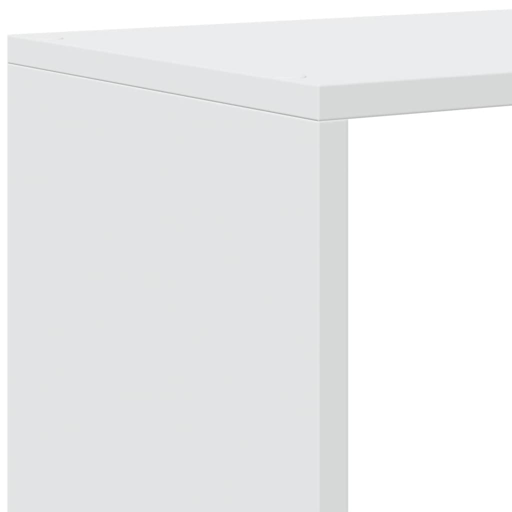 Raumteiler Bücherregal 3-stufig Weiß 99x29x99 cm Holzwerkstoff