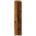 Raumteiler-Bücherregal 4 Stufen Altholz-Optik 131,5x29x131,5 cm
