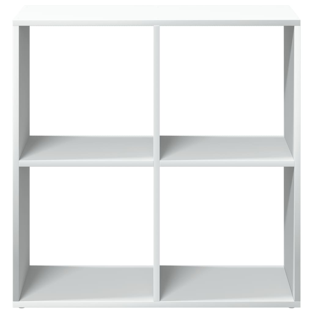 Raumteiler Bücherregal Weiß 69,5 x 29 x 69,5 cm Holzwerkstoff