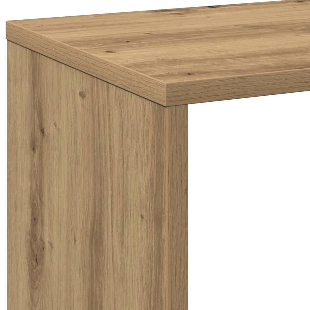 Raumteiler-Bücherregal Artisan-Eiche 69,5x29x69,5 cm
