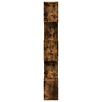 Raumteiler-Bücherregal 5 Etagen Räuchereiche 70x24x161 cm
