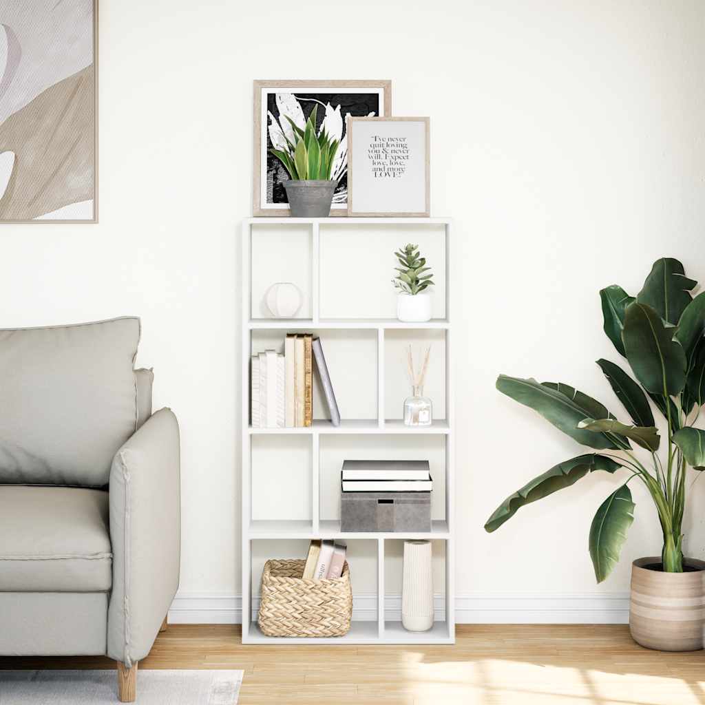 Bücherregal Weiß 60 x 20 x 120,5 cm Holzwerkstoff