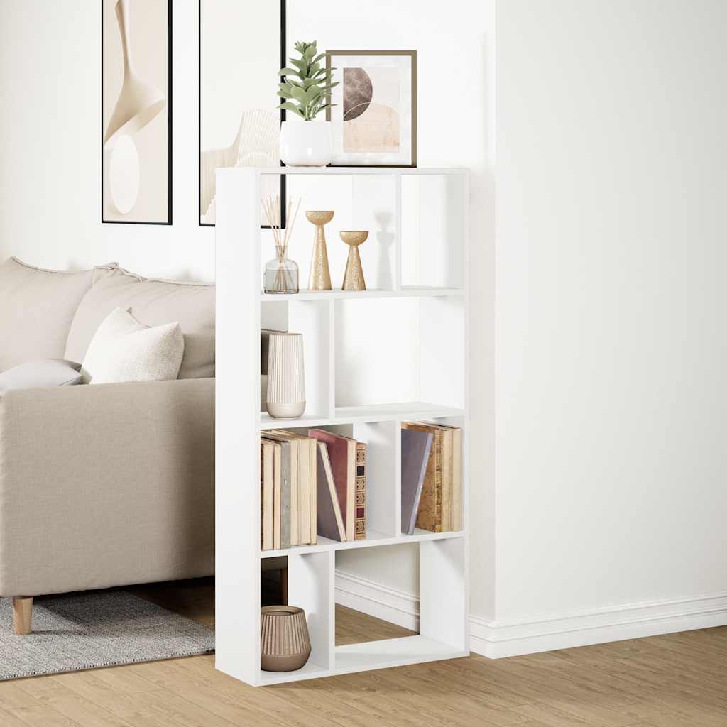 Bücherregal Weiß 60 x 20 x 120,5 cm Holzwerkstoff