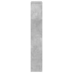 Bücherregal Betongrau 60x20x120,5 cm Holzwerkstoff