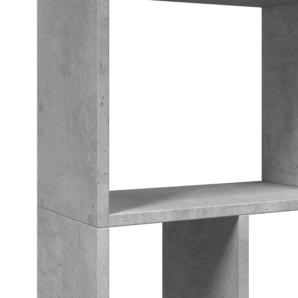 Bücherregal Betongrau 60x20x120,5 cm Holzwerkstoff