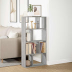 Bücherregal Grau Sonoma 60x20x120,5 cm Holzwerkstoff