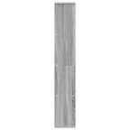 Bücherregal Grau Sonoma 60x20x120,5 cm Holzwerkstoff