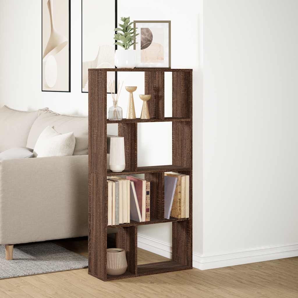 Bücherregal Braun Eichen-Optik 60x20x120,5 cm Holzwerkstoff