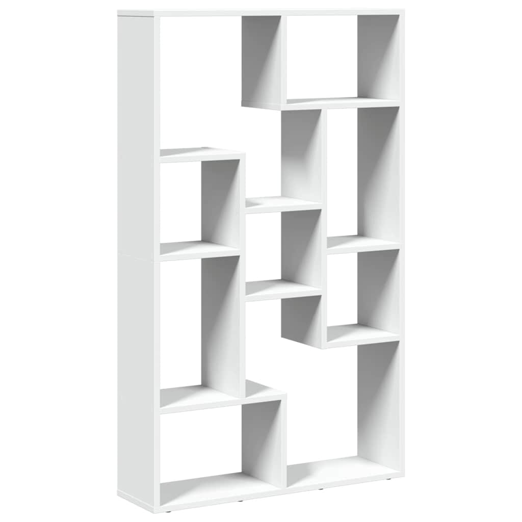 Bücherregal Weiß 72x20x120,5 cm Holzwerkstoff
