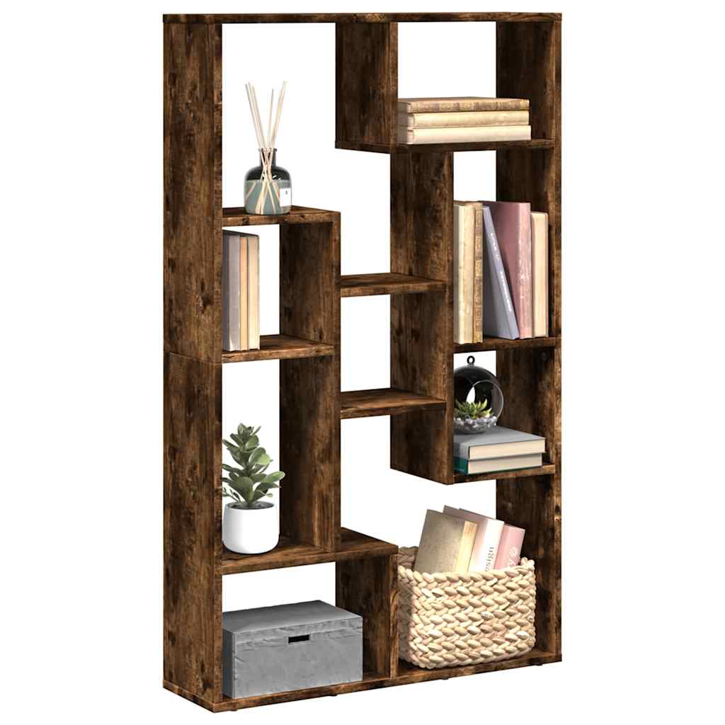 Bücherregal Räuchereiche 72x20x120,5 cm Holzwerkstoff