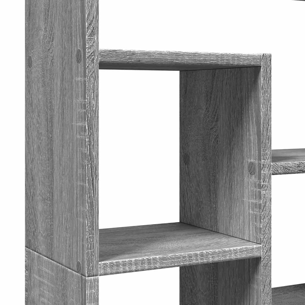 Bücherregal Grau Sonoma 72x20x120,5 cm Holzwerkstoff