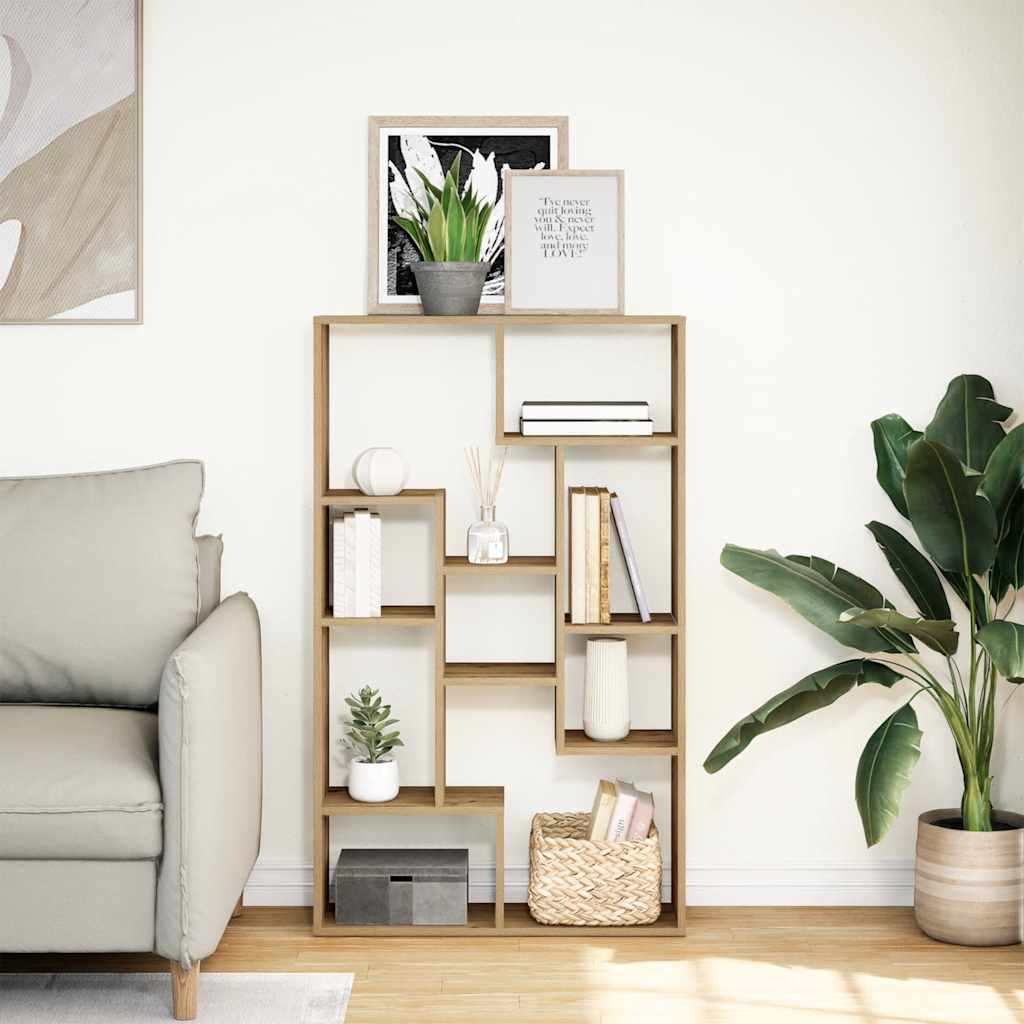 Bücherregal Artisan-Eiche 72x20x120,5 cm Holzwerkstoff