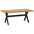Esstisch NOAIN X-Form-Beine 180x90x75 cm Massivholz Kiefer