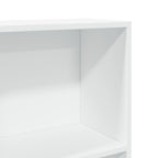 Bücherregal Weiß 60x24x143 cm Holzwerkstoff