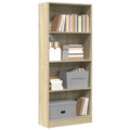 Bücherregal Sonoma-Eiche 60x24x143 cm Holzwerkstoff