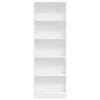 Bücherregal Weiß 60 x 24 x 176 cm Holzwerkstoff