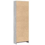 Bücherregal Grau Sonoma 60x24x176 cm Holzwerkstoff