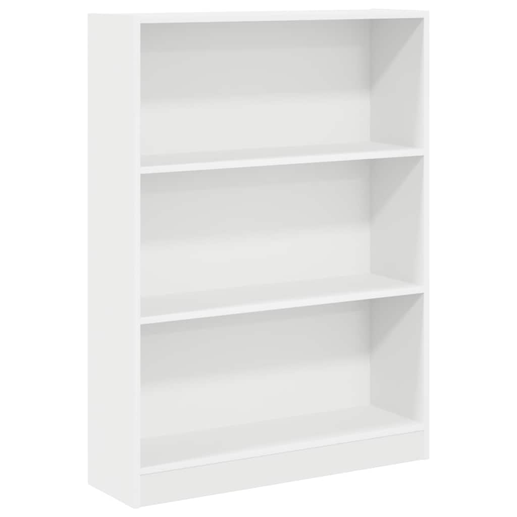 Bücherregal Weiß 80x24x109 cm Holzwerkstoff