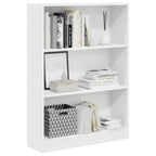 Bücherregal Weiß 80x24x109 cm Holzwerkstoff