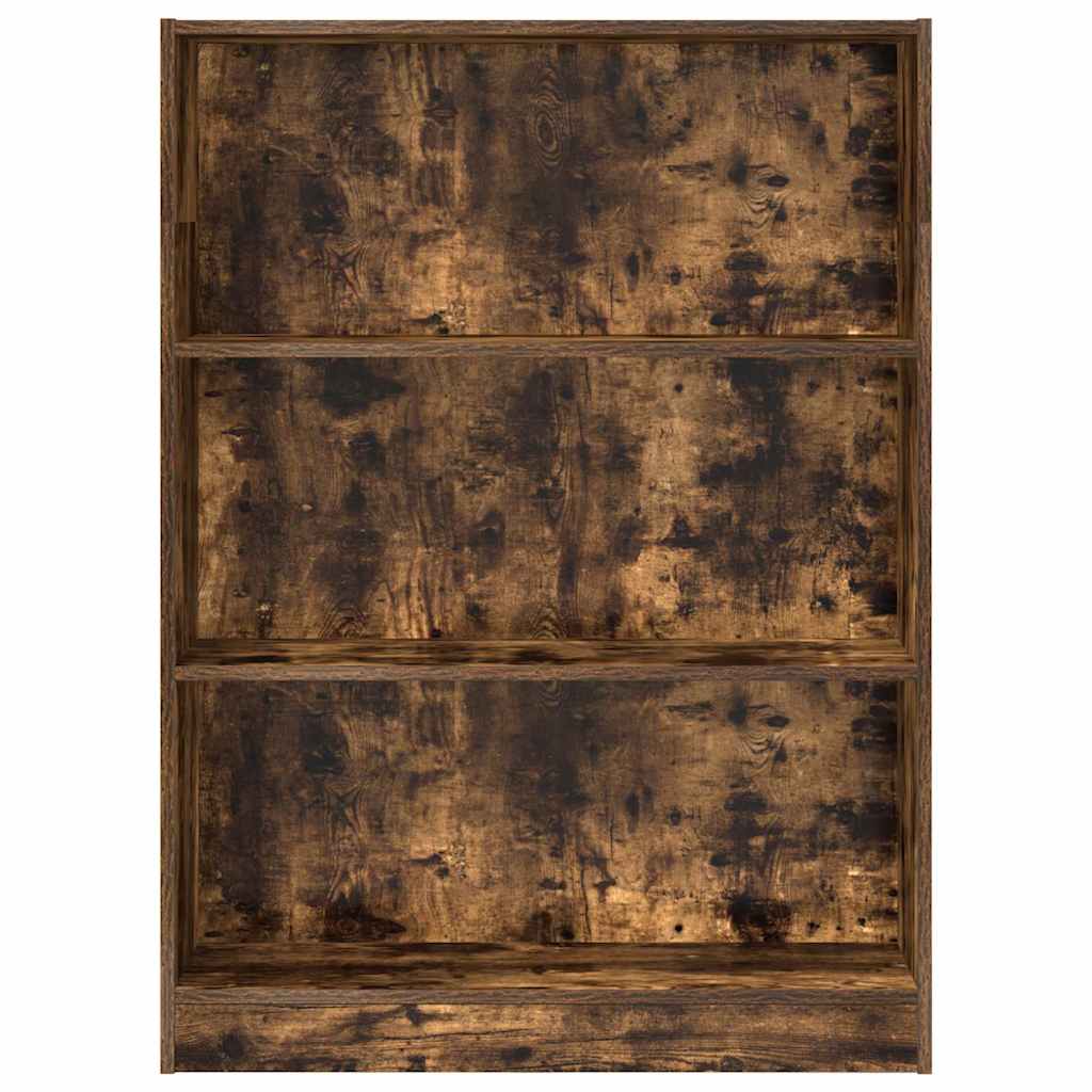 Bücherregal Räuchereiche 80x24x109 cm Holzwerkstoff
