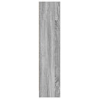 Bücherregal Grau Sonoma 80x24x109 cm Holzwerkstoff