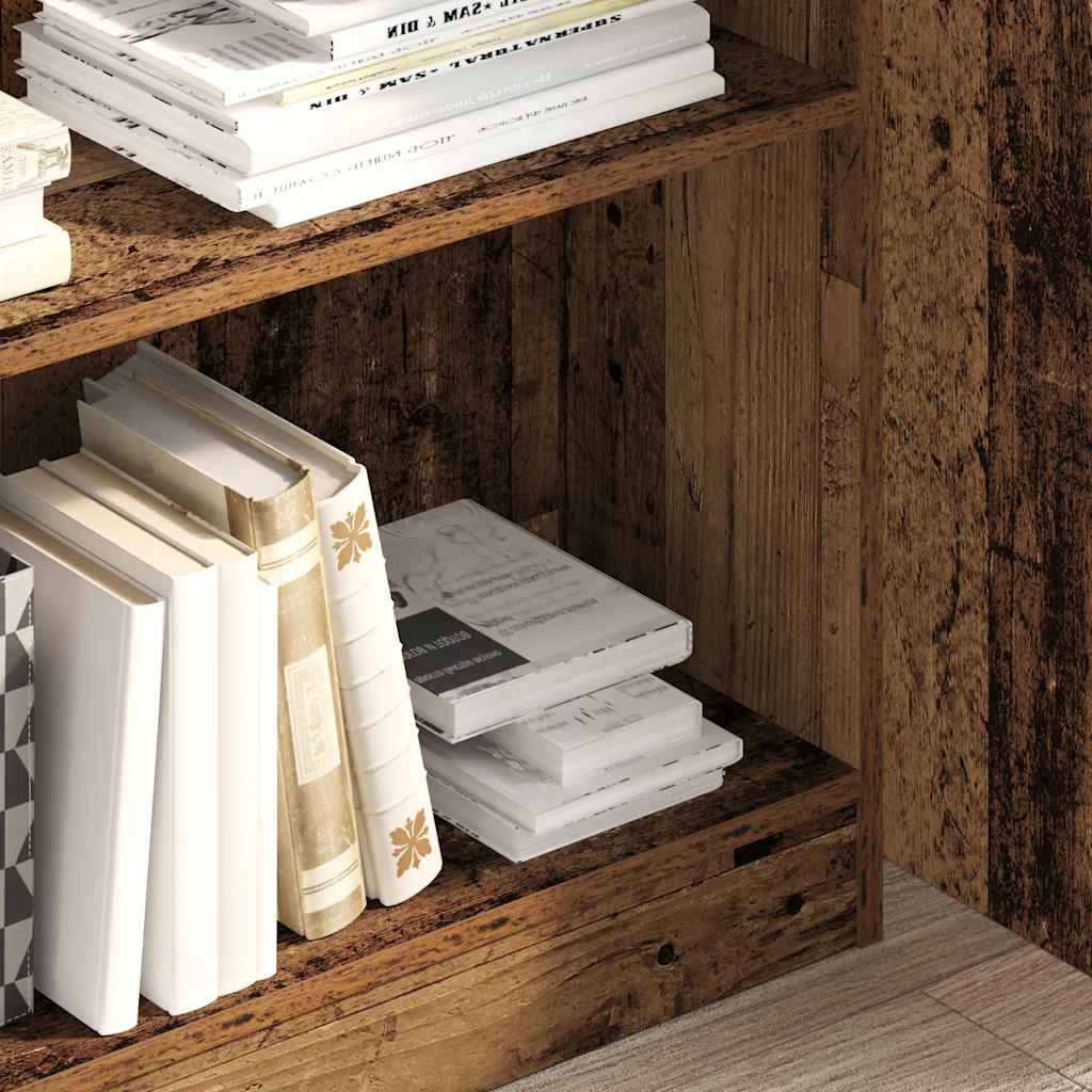 Bücherregal Altholz-Optik 80x24x109 cm Holzwerkstoff