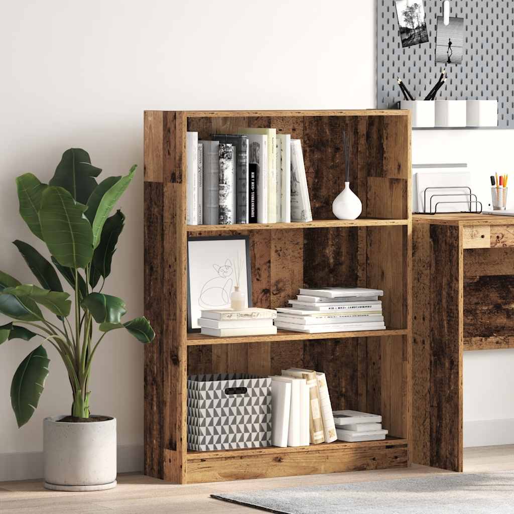 Bücherregal Altholz-Optik 80x24x109 cm Holzwerkstoff