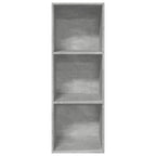 Bücherregal Betongrau 40x30x114 cm Holzwerkstoff