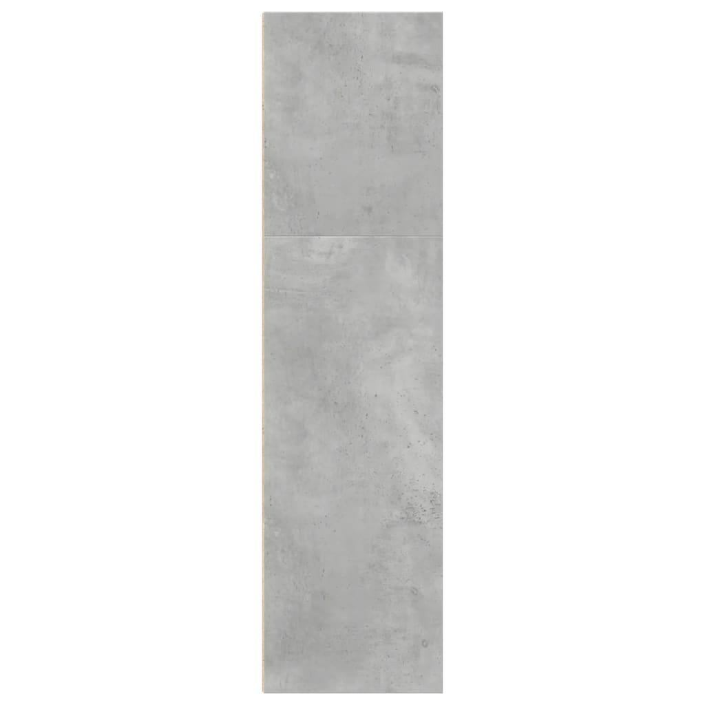 Bücherregal Betongrau 40x30x114 cm Holzwerkstoff