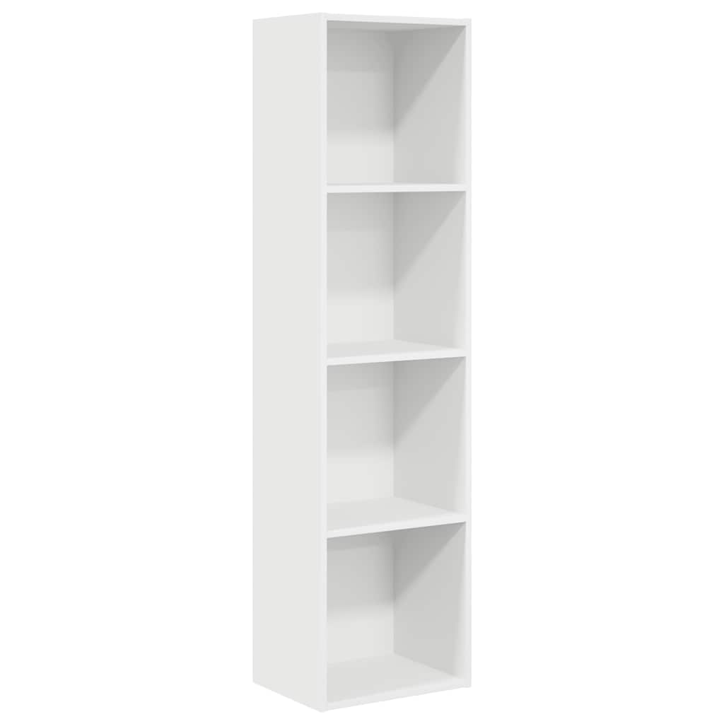 Bücherregal Weiß 40x30x152 cm Holzwerkstoff