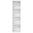 Bücherregal Weiß 40x30x152 cm Holzwerkstoff