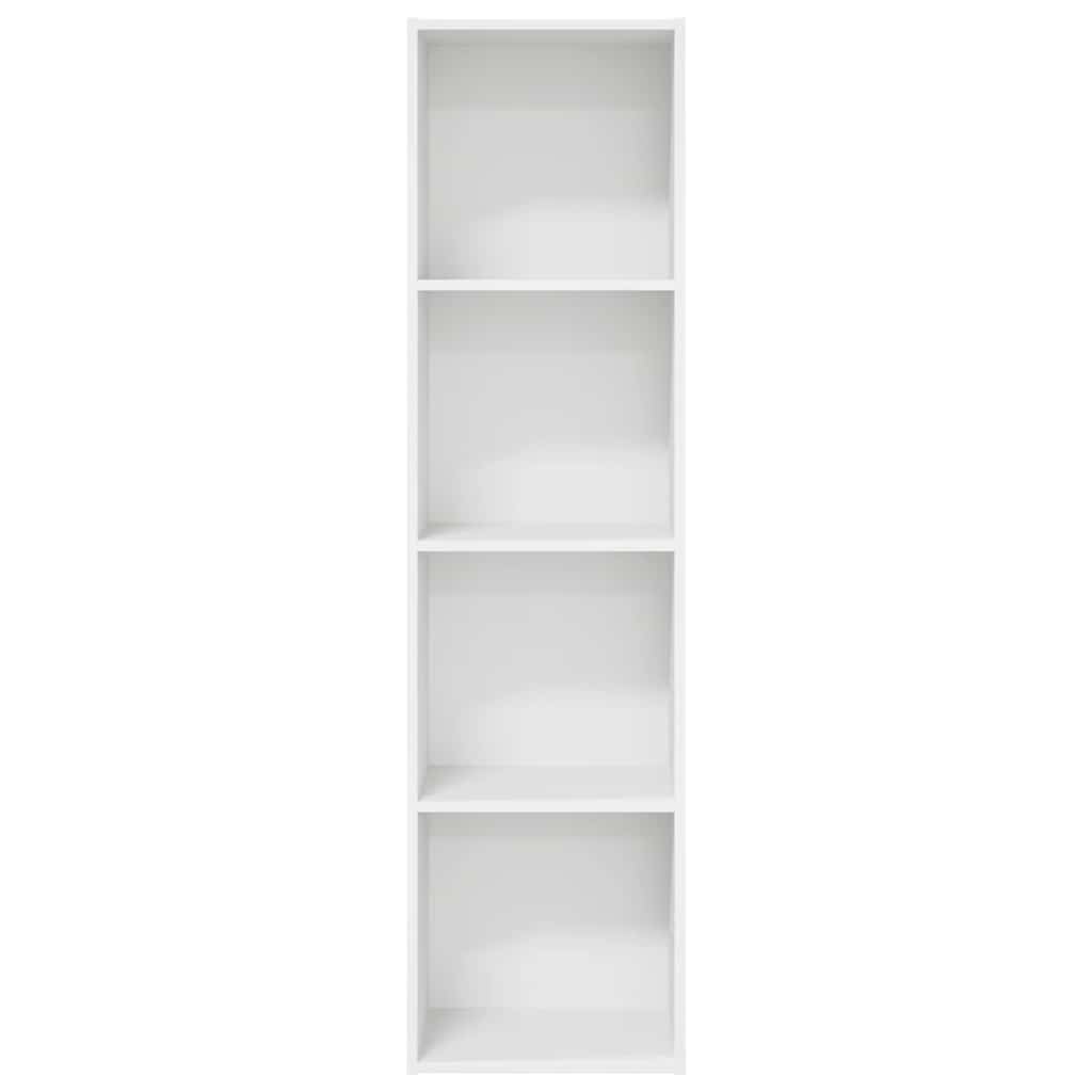 Bücherregal Weiß 40x30x152 cm Holzwerkstoff