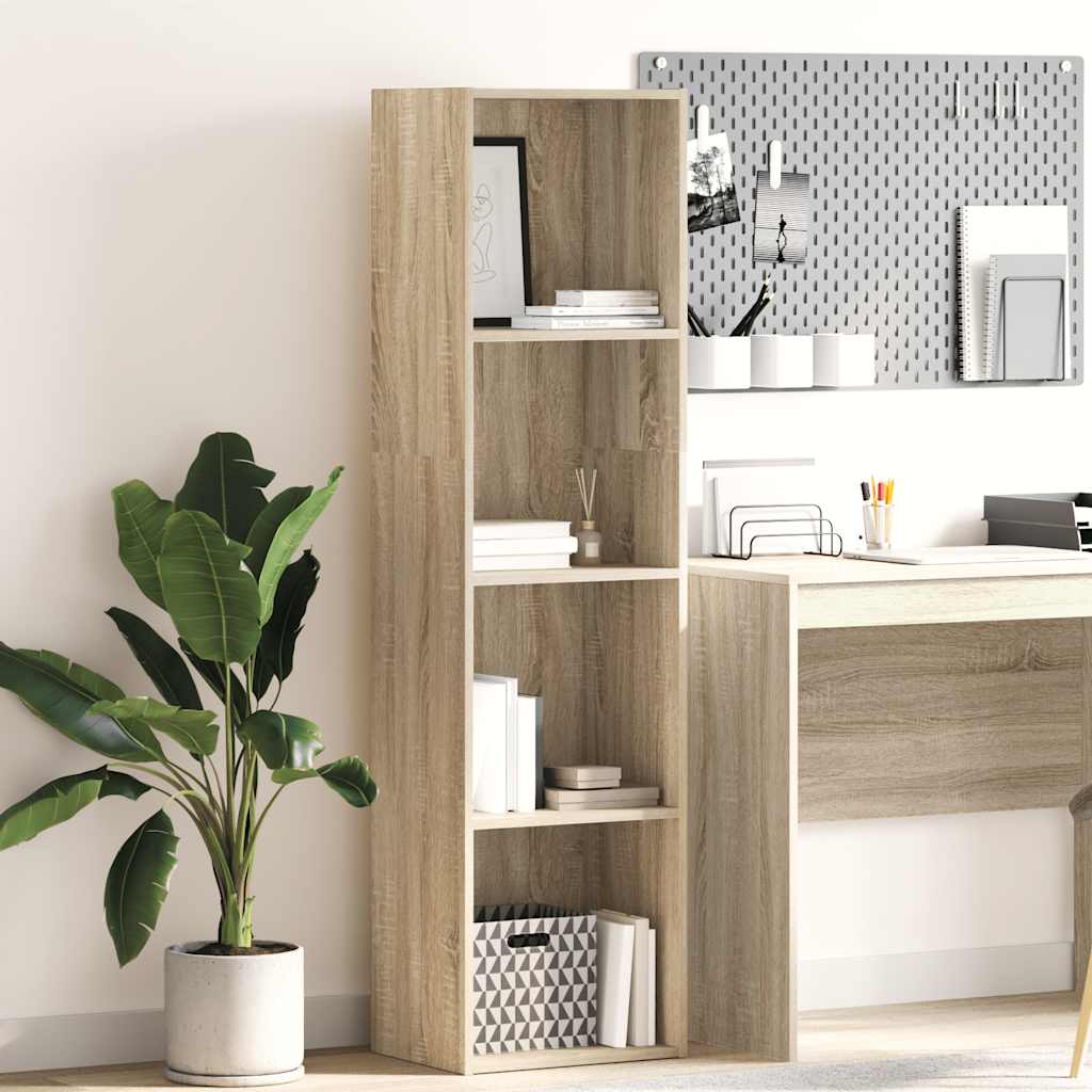 Bücherregal Sonoma-Eiche 40x30x152 cm Holzwerkstoff