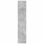 Bücherregal Betongrau 40x30x152 cm Holzwerkstoff
