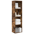 Bücherregal Räuchereiche 40x30x152 cm Holzwerkstoff