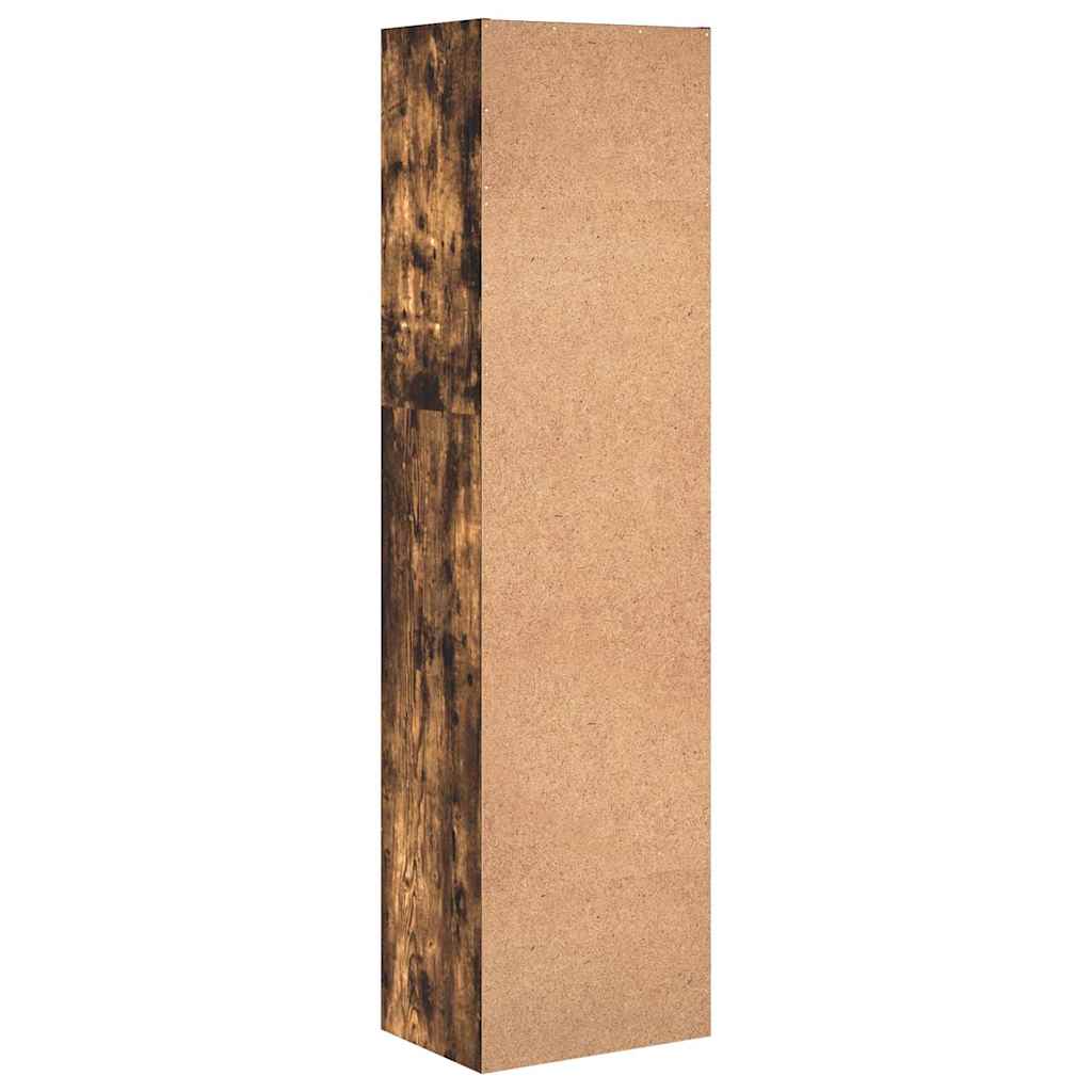 Bücherregal Räuchereiche 40x30x152 cm Holzwerkstoff