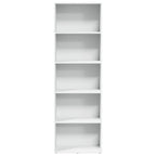 Bücherregal Weiß 60x30x189 cm Holzwerkstoff